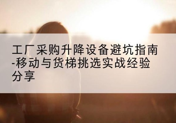 晋州移动式升降机怎么选-工厂采购升降设备避坑指南-移动与货梯挑选实战经验分享